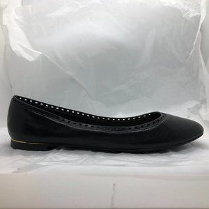 Aldo Black Leather Flats Size 9